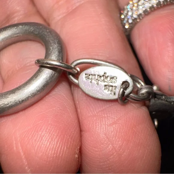 Lia Sophia Silver and Pearl 3 Strand Necklace - Picture 3 of 3